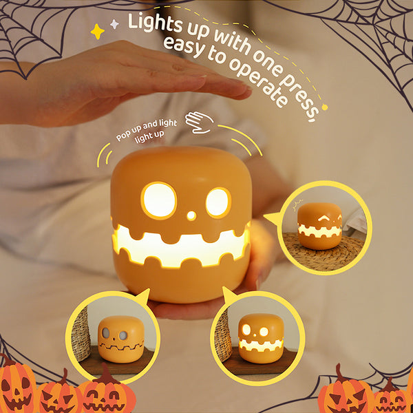 Pumpkin Lamp Bedside Halloween